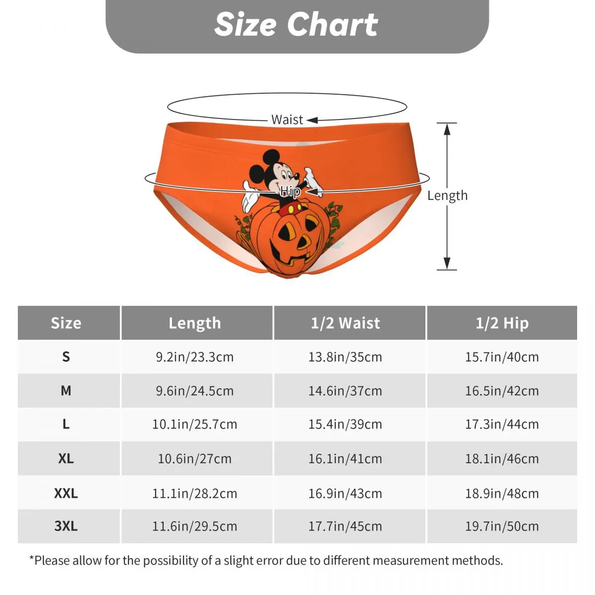 Custom Men\'s Minnie Mickey Mouse Men Brief Panties Male Soft Donald Duck Pumpkin Pie Underwear Underpants