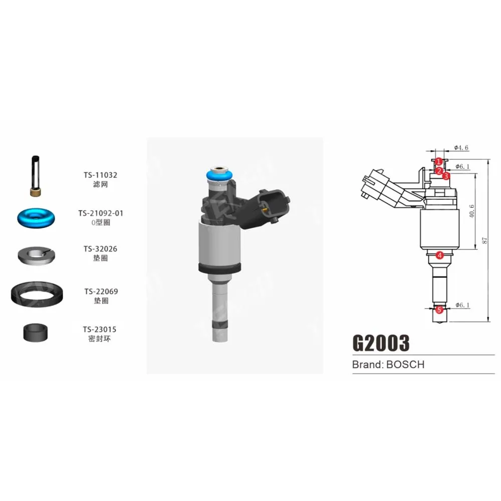 Fuel Injector repair kits GDI Gasket 353132G700 14*3*21MM For BOSCH Kia Hyundai B1129209  0261500114 12638530