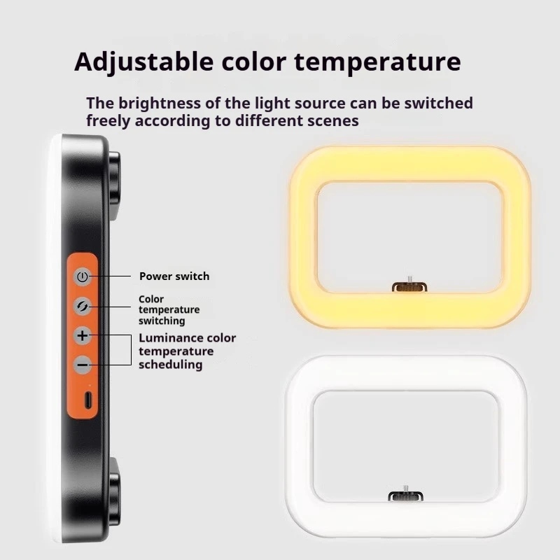 Handheld Circular Fill Light Ring Rabbit Cage Fill Light With 1/4 Interface Phone Live Broadcast Photography LED Lights