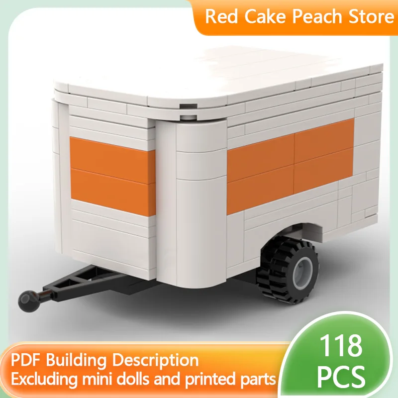 

Urban Rescue Vehicles Model MOC Building Bricks Enclosed Trailer Modular Technology Children Holiday Gifts Assemble Toys Suit