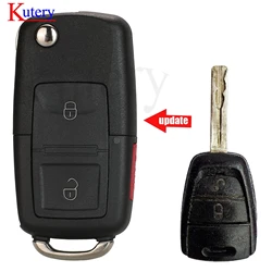 Kutery 2 Botones de control remoto para KIA Ceed clave con la electrónica 433 MHZ hoja sin cortar las llaves del coche.