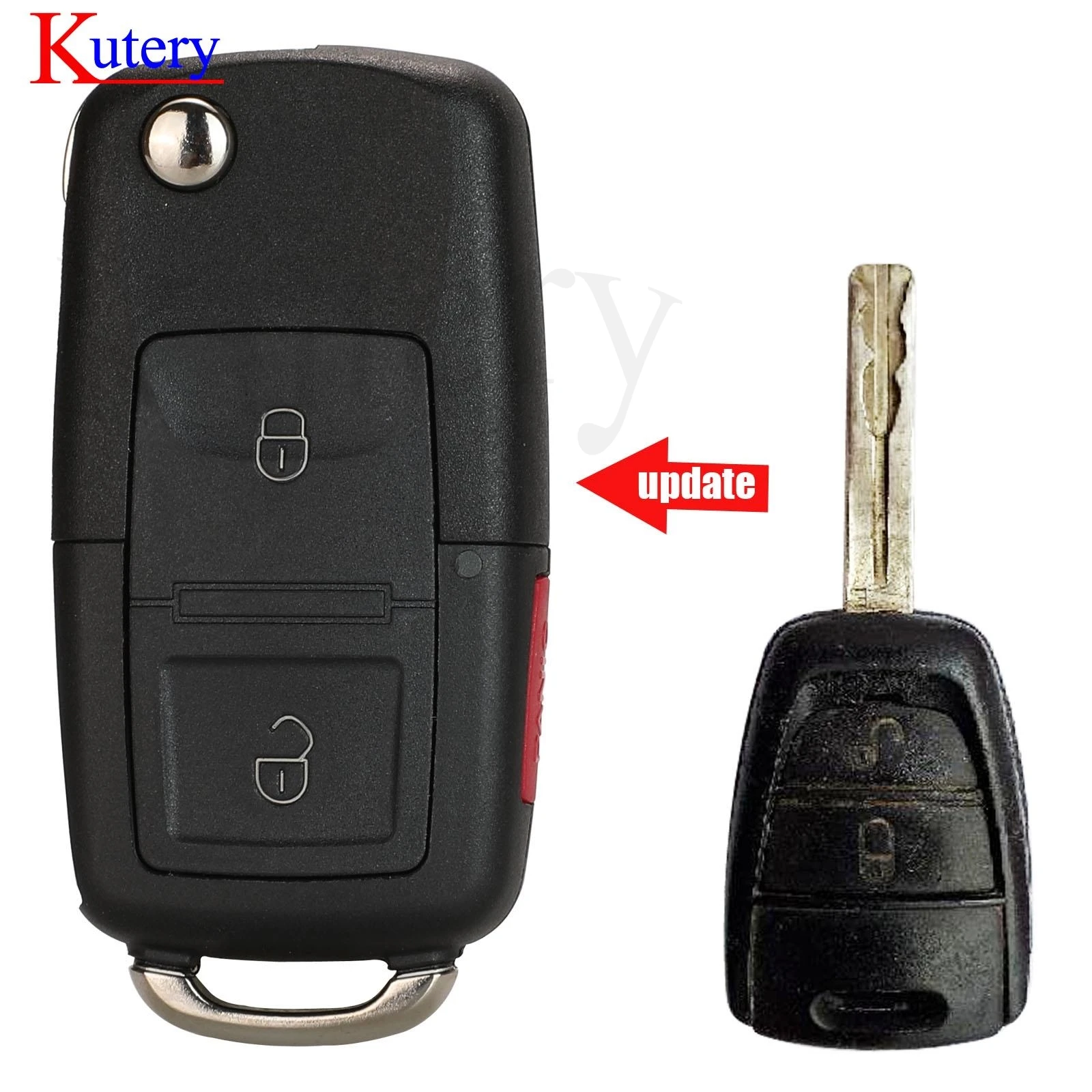 jingyuqin 2 Buttons Upgrade Remote Control Key For KIA Ceed KEY WITH ELECTRONICS 433 MHZ  Uncut Blade Car Keys