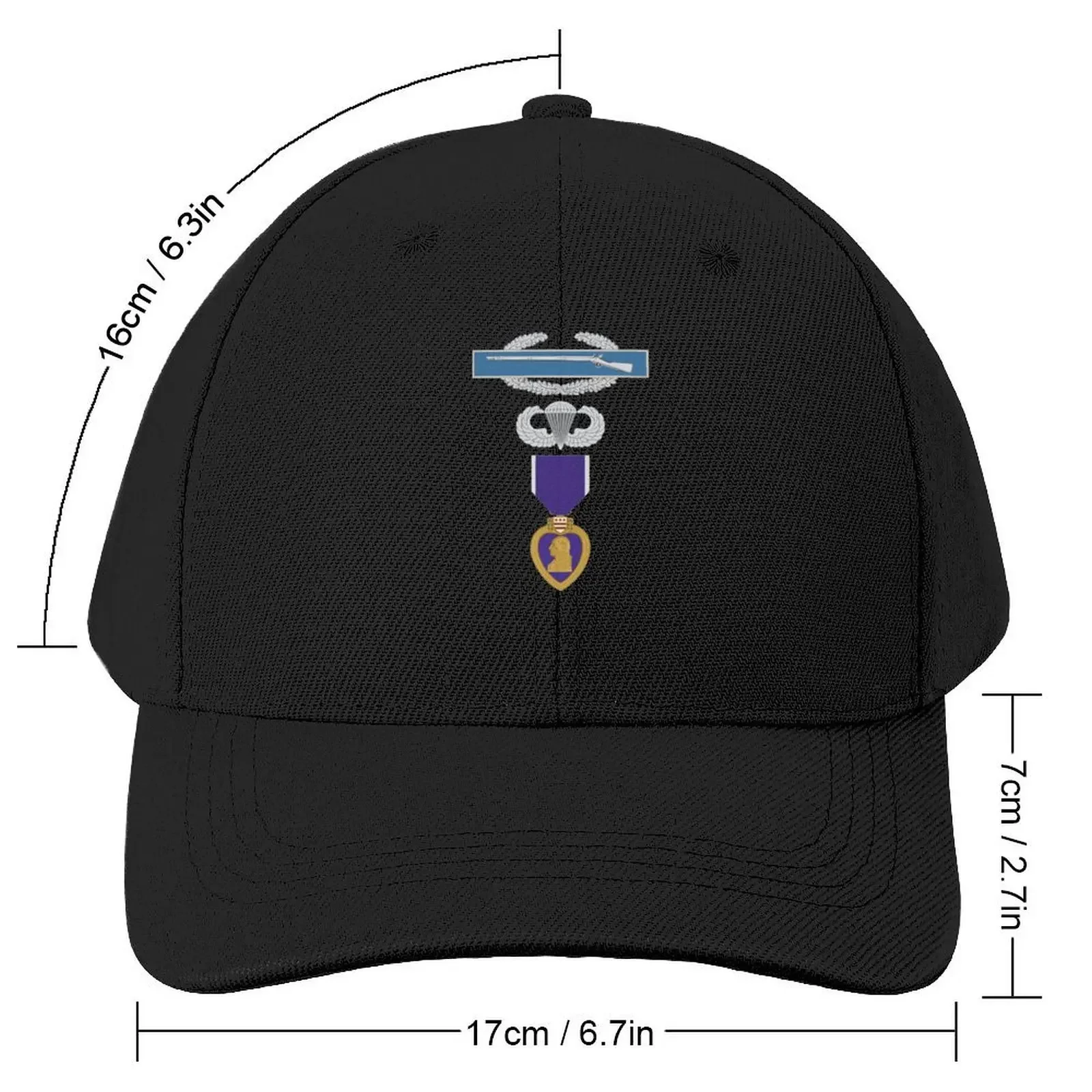 CIB Airborne Purple Heart Baseball Cap sun hat |-F-| Trucker Cap Beach Outing Men Golf Wear Women's