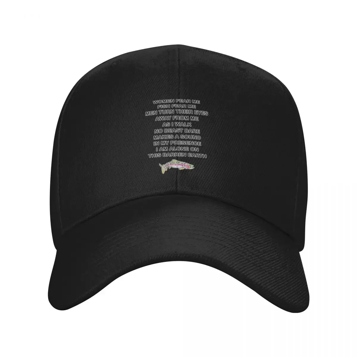 

Women Want Me Fish Fear Me Meme Baseball Cap Golf Male hat designer cap Man Women's