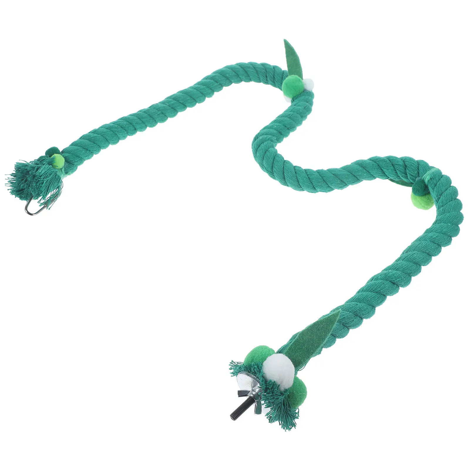 

Bird Cage Supply Parrot Rope Climbing Perch Cotton Rope Climbing Stand Chewing Hanging Swing Accessories Hanging Parrot Stand