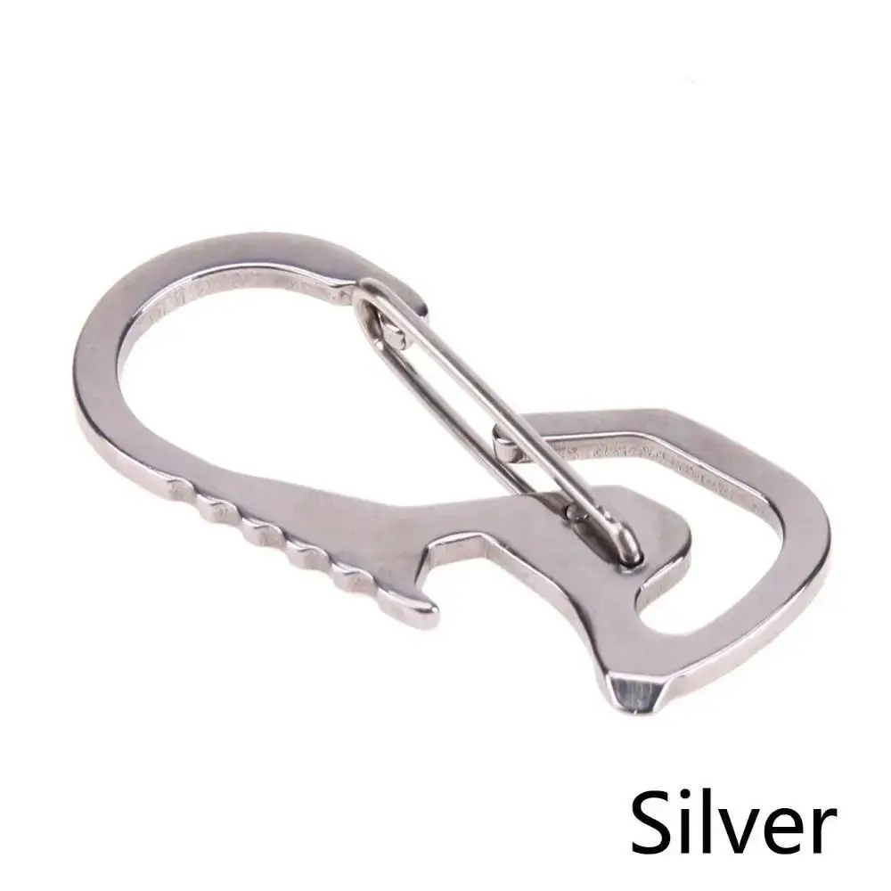 

Bottle Opener Multifunctional Carabiner Screwdriver Hex Driver Outdoor Keychain Multifunctional Stainless Steel