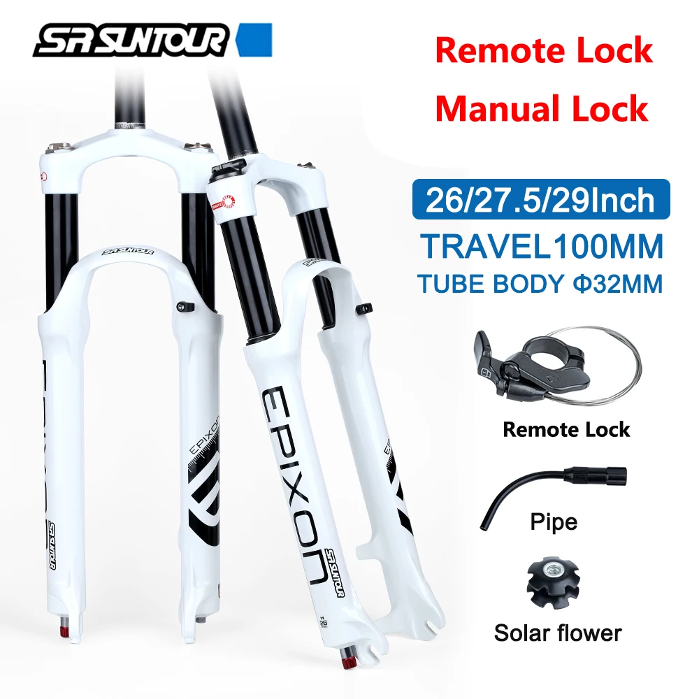 SR SUNTOUR FORK EPIXON Bicycle Fork 26/27.5/29er Mountain MTB Bike Fork Suspension air damping Front Fork RAIDON BOOST Epicon