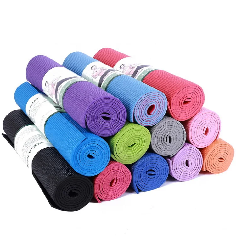 

Wholesale Thick OEM ODM Full Color PVC TPE Natural Rubber Fitness Anti Slip Machine Washable Yoga Mats