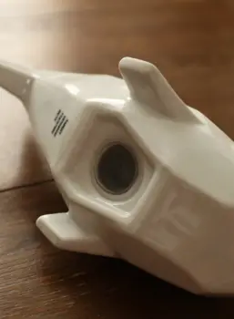 Trojrozměrné velké žraločí keramické prasátko nové kreativní jednobarevné prasátko dekorace do domácnosti ozdoba příslušenství 8 nejlepší prodej velké keramické prasátko - №7