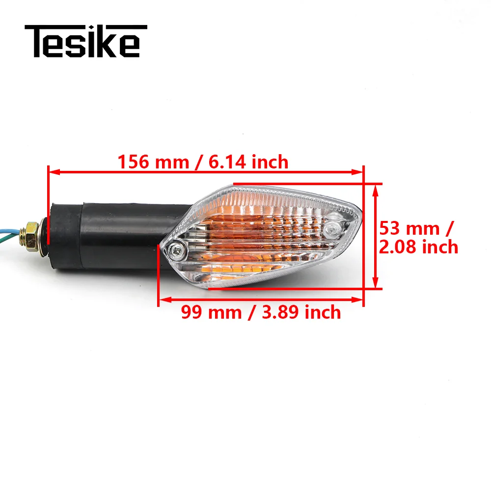بدوره ضوء مؤشر الإشارة لهوندا CBR 250R 2011-2015 CBR300R CB300F 2014-2020 CBF 125/250 مذهل الوامض مصباح دراجة نارية