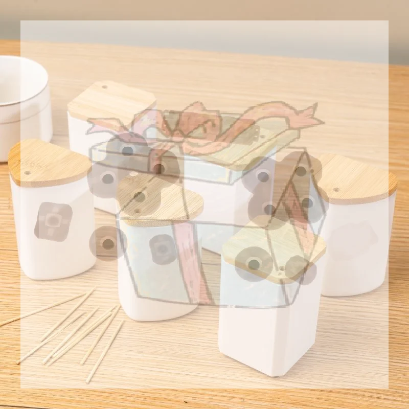 【CC】Portable Pocket Toothpick Holder Dispenser Home Table Decor Toothpick Box With Lid