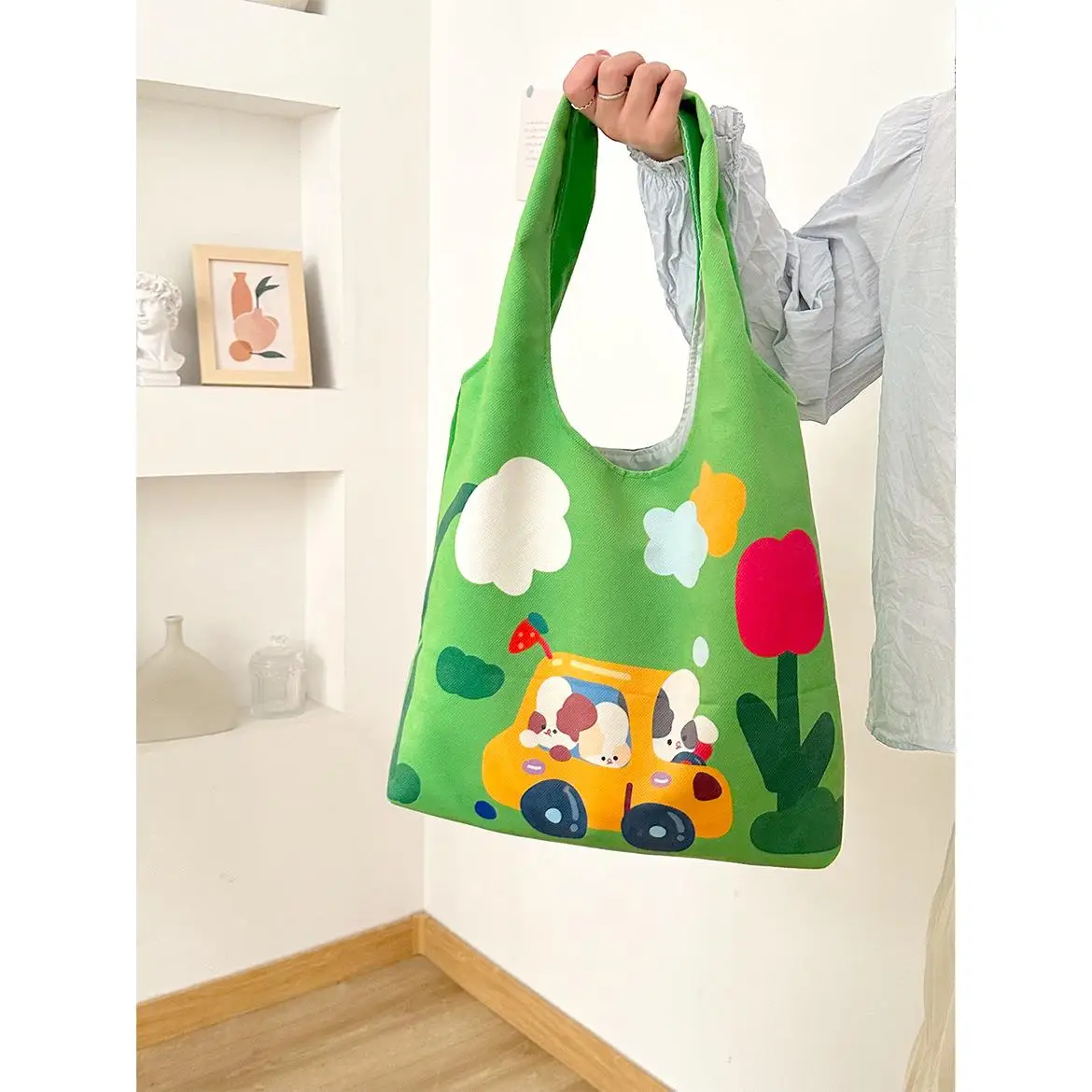 

Adorable Painted Vest Bag Faux Velvet Single oulder Bag Sail Bag Guangzhou Yanhe Bag Faionable Daily Use Women's Bag