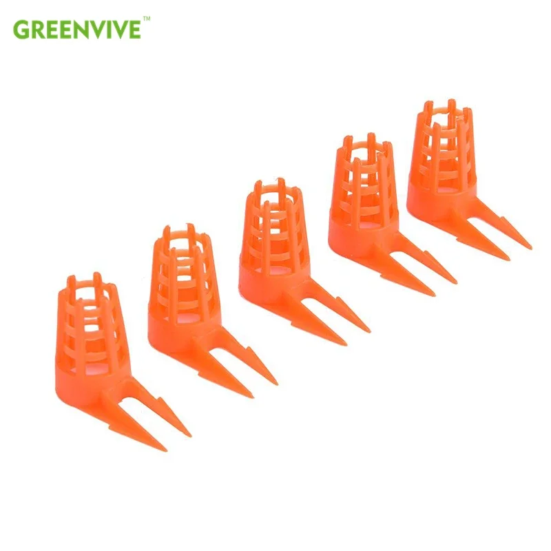 

20 Pcs/Set Bee Queen Cap Protective Cell Cover Beekeeping Tools Beekeeper Equipment Plastic Cage Beekeeping Beehive Supplies