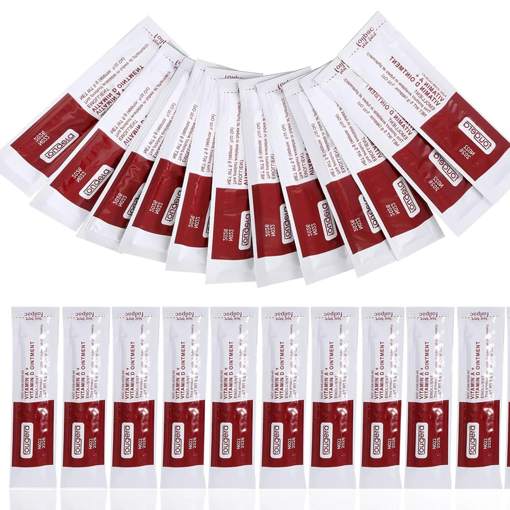 

100/50/30/20Pcs Tattoo Aftercare Cream Fougera Vitamin A&D Ointment Tattoo Anti Scar Repair Gel for Permanent Makeup Healing Gel