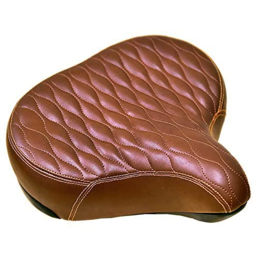 

Made in Taiwan! GS Beach Cruiser Bike Bicycle Saddle Seat with Spring Suspension Brown