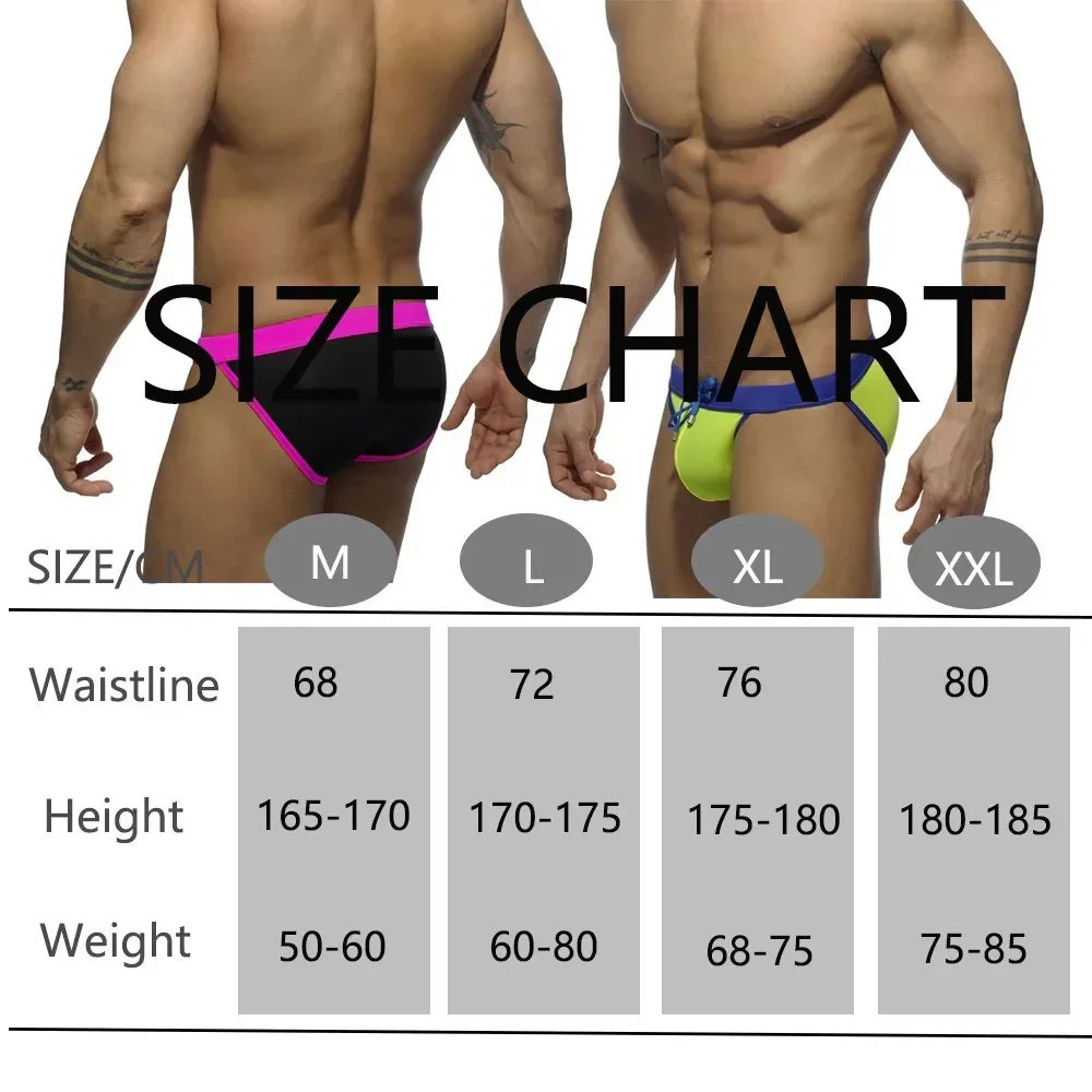 Sexy Men's Swimwear Trunk Underwear Male Beach Bathing Board Shorts Penis Pad Push Up Briefs Bath Suit Surfing Swimsuit Panties