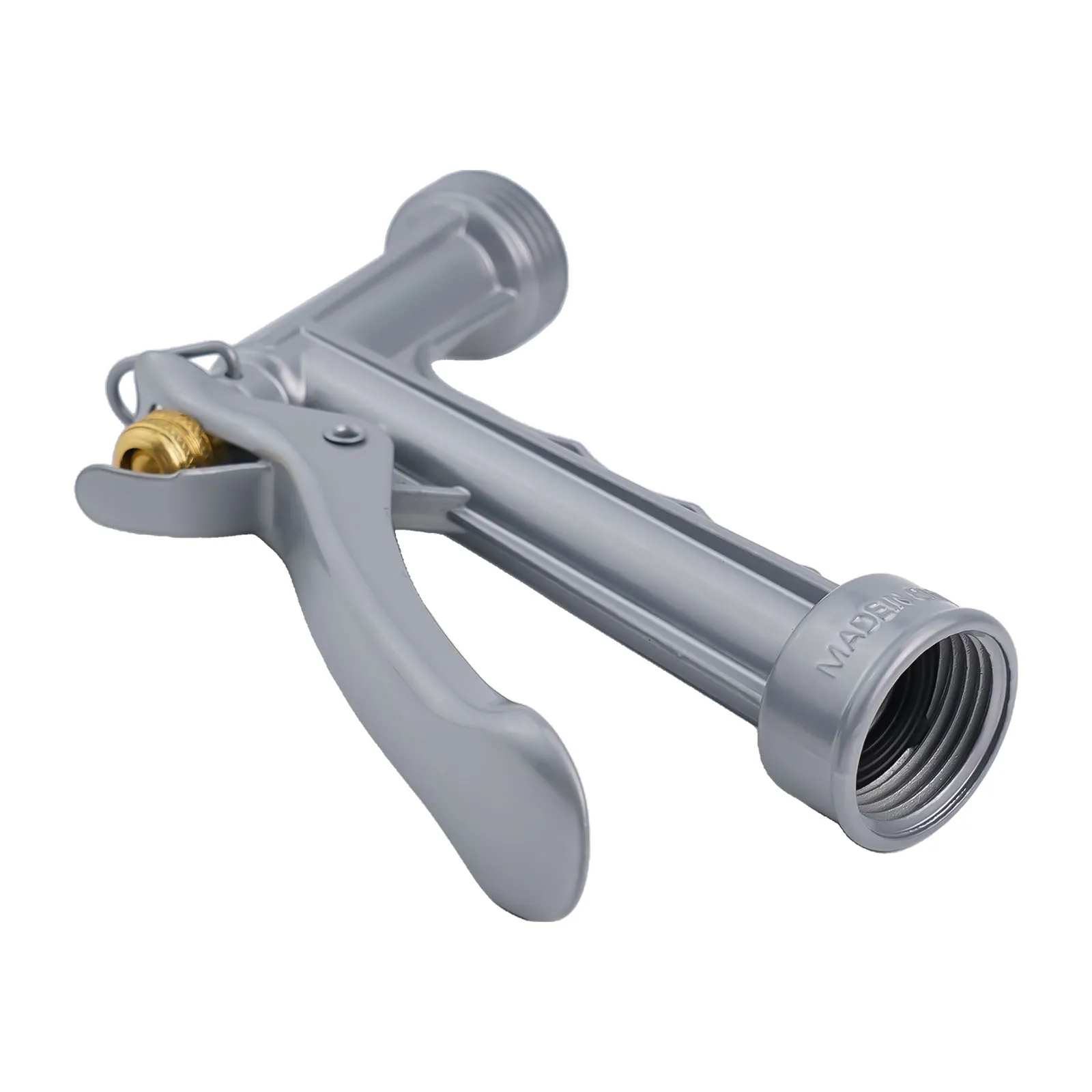 High Pressure Water Nozzle for Garden Hose with Pistol Grip Trigger and Rotating Spray for Customizable Flow Patterns