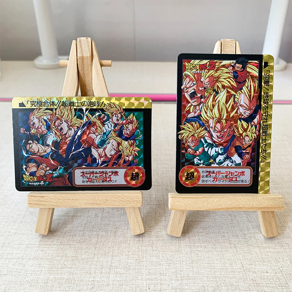 Anime Collectible Card DIY homemade Son Goku Bulma Vegeta krillin Colorful Flash Laser Collectible Cards Boys' Holiday Gift