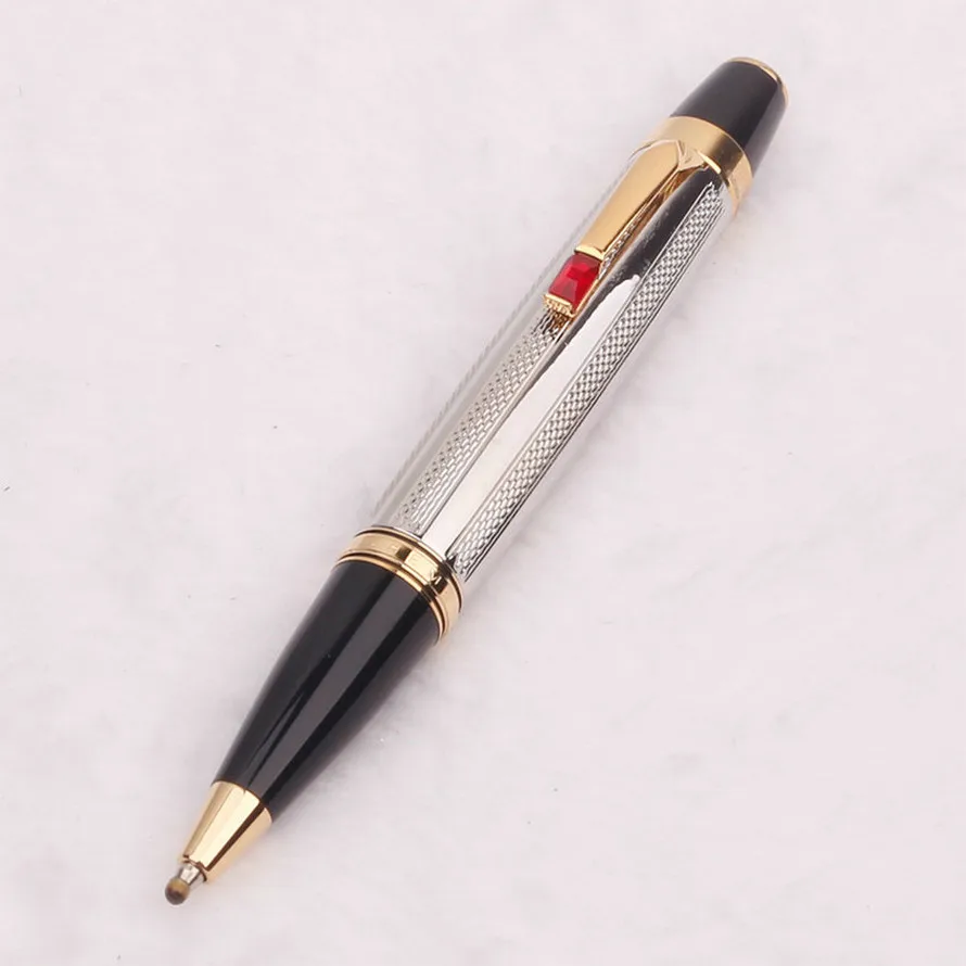 

High Quality MB Bohemis Black Resin Ballpoint Pen Mini Short Portable Travel Office School Writing with Gem Serial Number