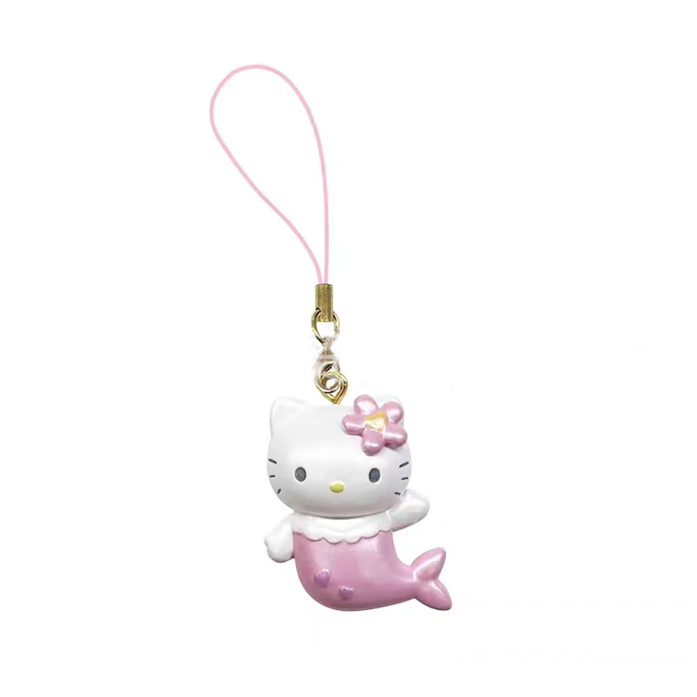 Sanrio 3 см брелок-фигурка Hello Kitty Cat Elves аниме кукла Kawaii украшение русалки рождественские подарки для предложения для девочек и детей
