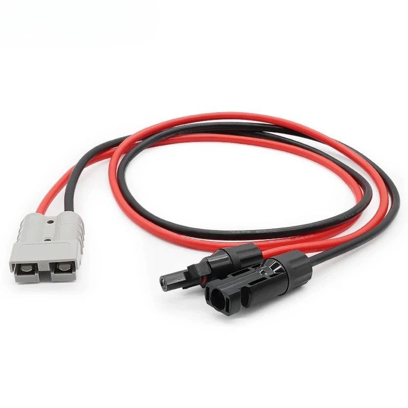 Adjustable Length Solar Panel Extension Cable 6mm2 10AWG 50A Connector for Car Battery And Solar Panel 50/100/200CM