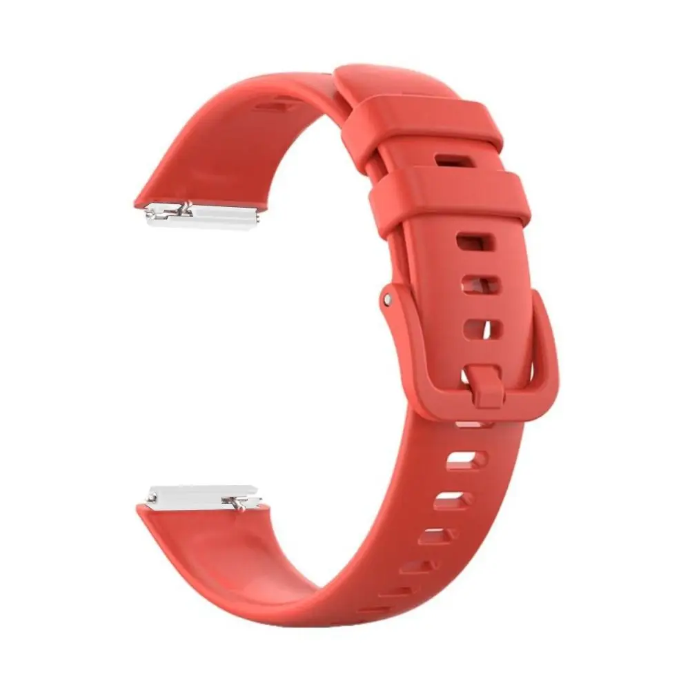 Portable Silicone Watch Strap Replacement Plastic Adapter Bracelet Breathable Smart Watch Watchband for Huawei Band 7