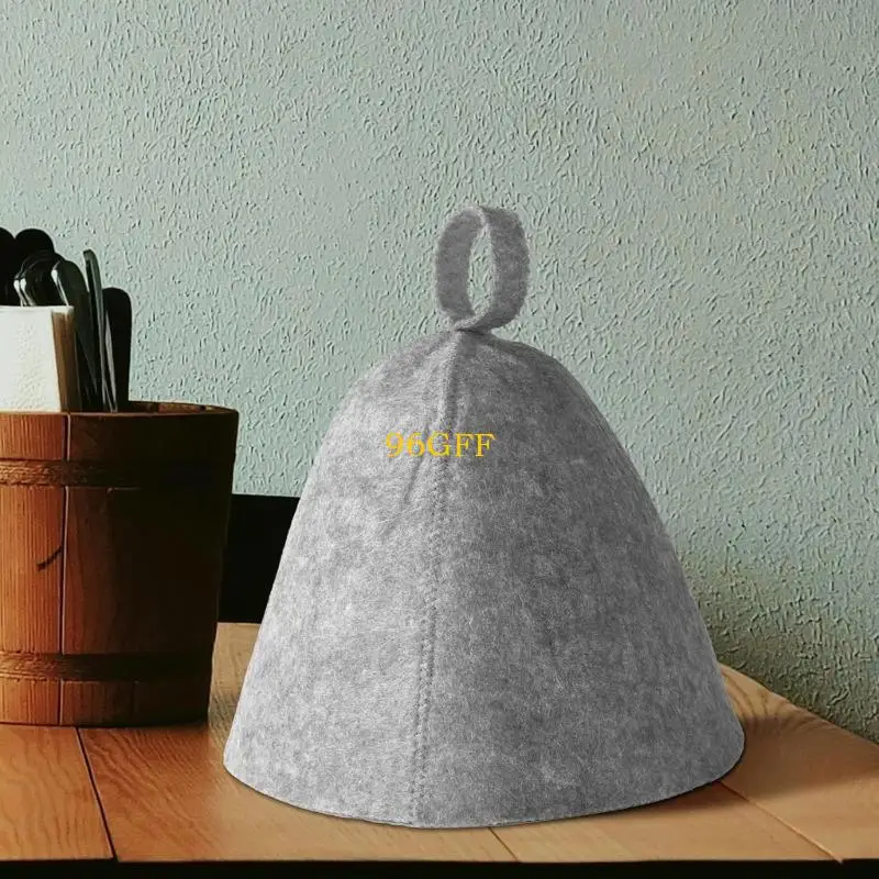 

96GF 2Pieces Sauna Caps Set Felted шерстяные шляпы Паровые бани для всех взрослых подходят для всех взрослых