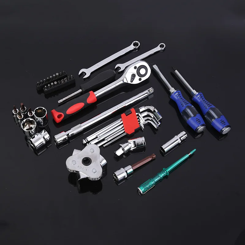 Supply 121 Pieces Oof Automotive Maintenance Kit, Socket Wrench Combination Tool, Socket Wrench Hardware Toolbox