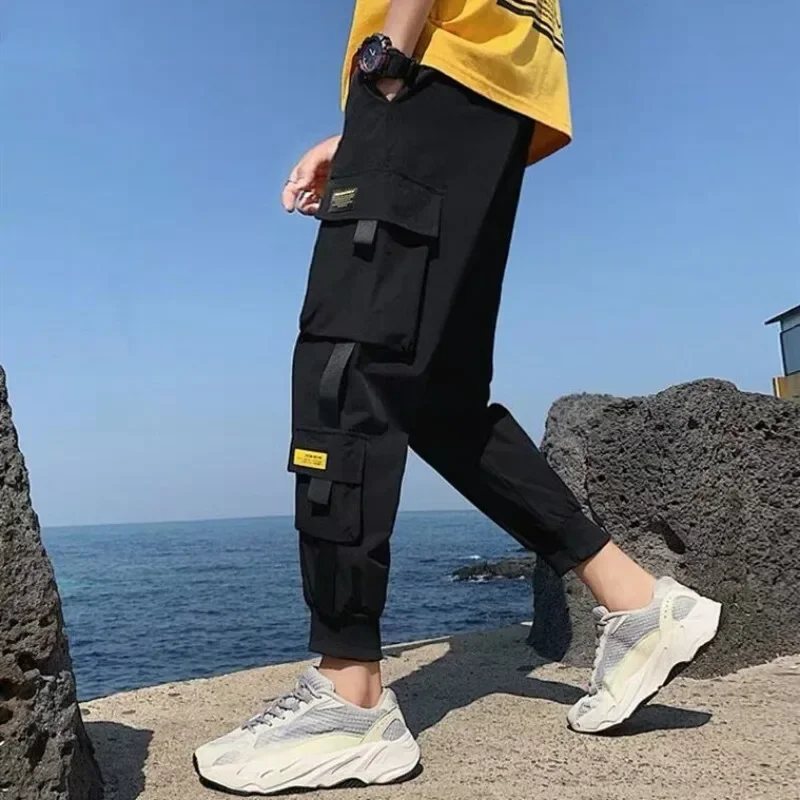 Cargo Pants For Men Summer Harem Black Trousers Man Joggers Emo Baggy Luxury New In Clothing Vintage Cheapest Street Techwear