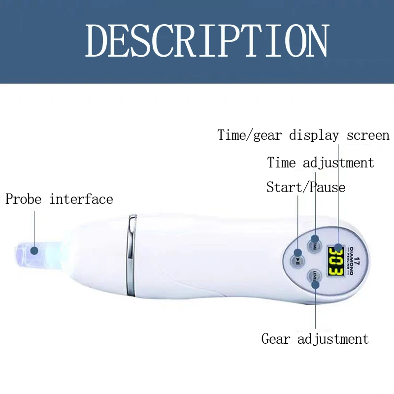 Handheld Blackhead Suction Device, Facial Cleanser, Pore Cleaner, Blackhead Suction Device