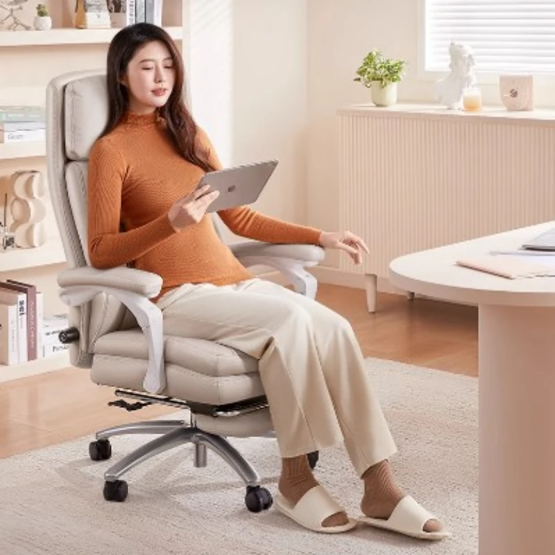 

White Recer Relax Rotating High Back Computer Chair Ergonomic Designer Cadeira De Escritorio Office Furniture