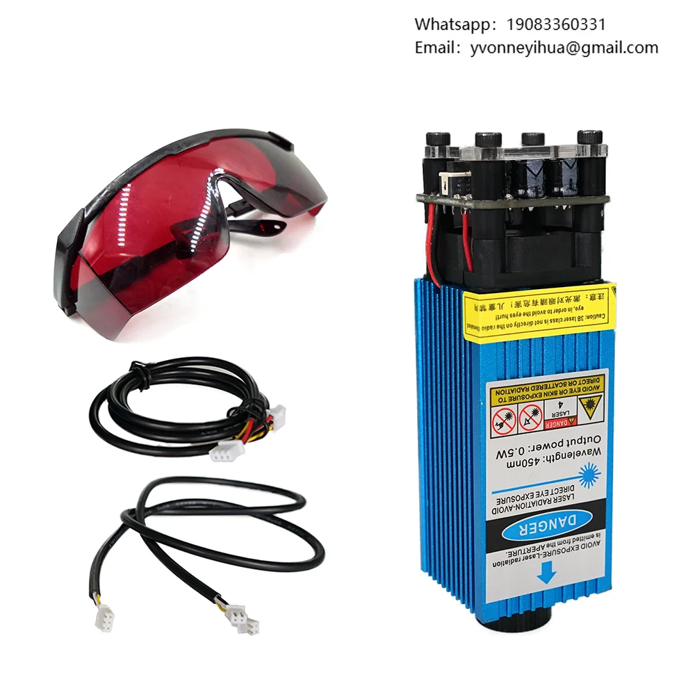 

LUNYEE Limited-time Discount 33mm 450nm 15W Fixed Focus Laser Module Diode DIY Laser Head For Wood Acrylic
