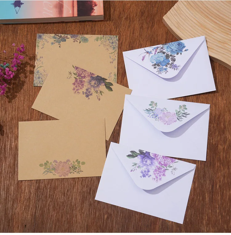 10 Stück elegante Umschläge aus verdicktem Kraftpapier – für Feiertagseinladungen, Grußkarten, Einladungen und Geschenke, Wachssiegel-Set – Detail 6