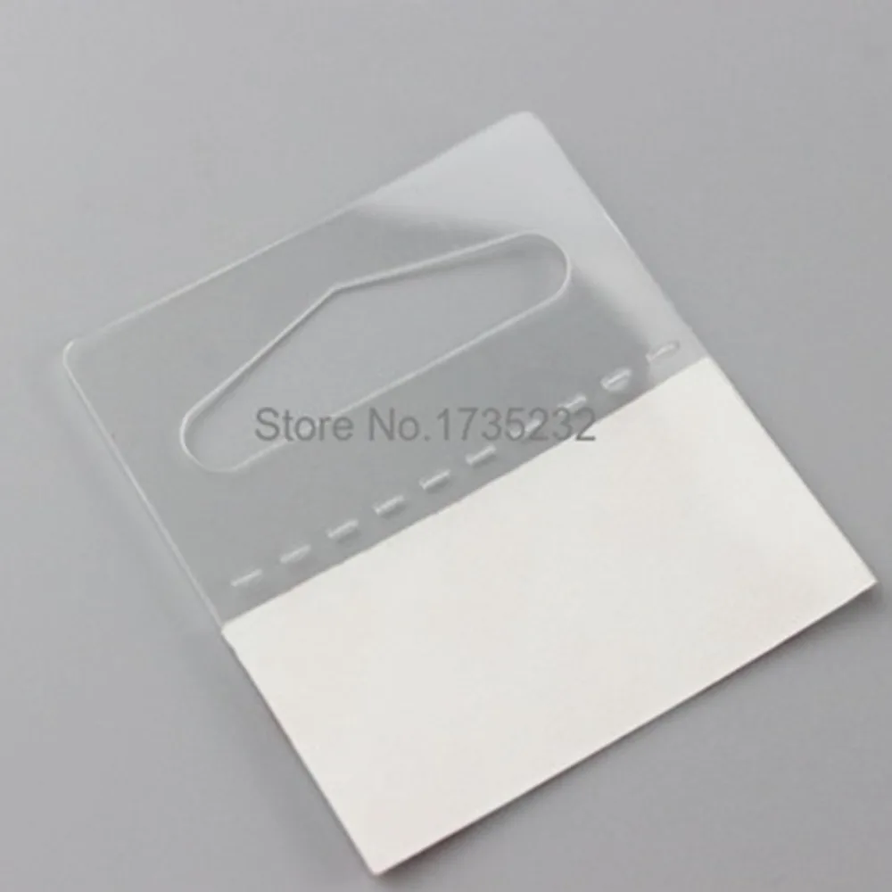 Merchandise Package Box Bag Pet Hangers Peghook Bulk Hang Tabs Delta Slotted Self-adhesive Plastic Display Reinforced Tag Hook