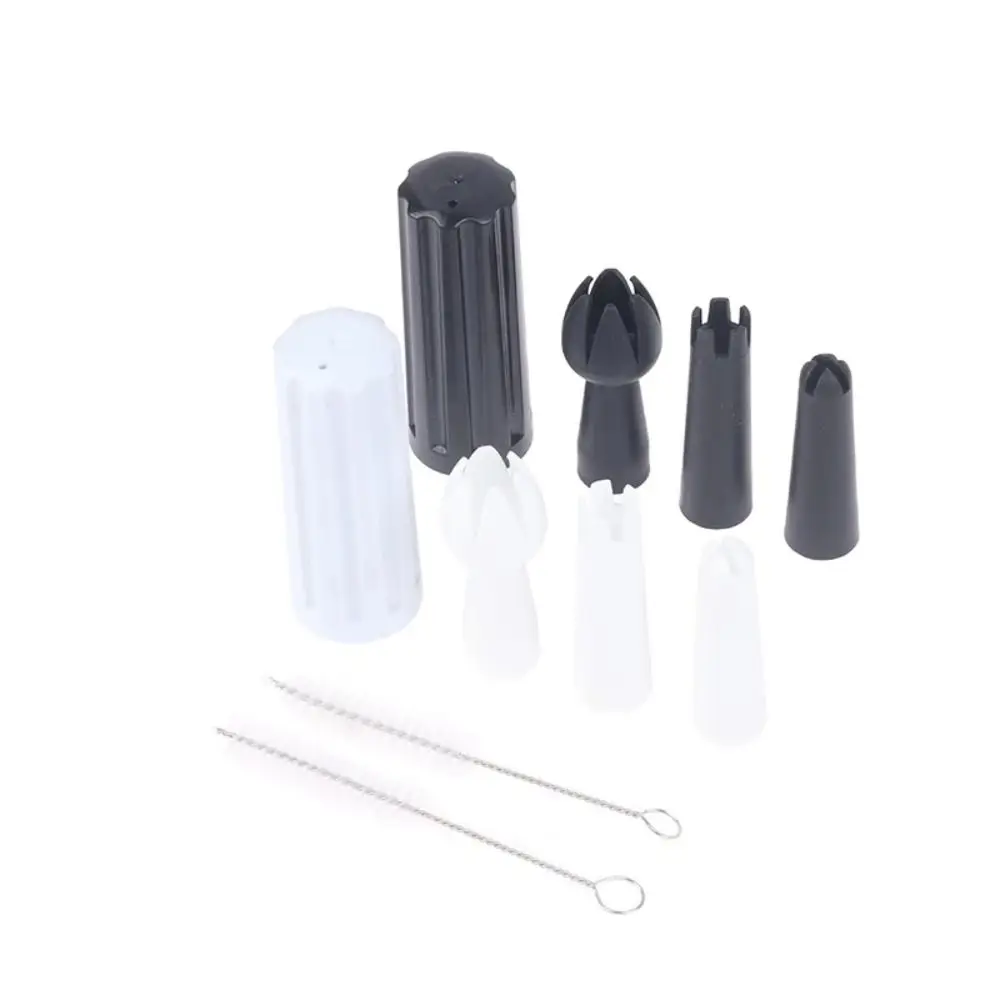 5Pcs/Set Decorating Mouth Cream Foamer Base Tips Holder Whip Cream Dispenser Part Whipping Tip Mounting Mouth Cake Biscuit Tools