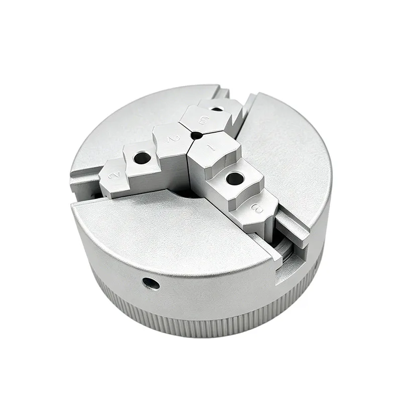 48mm Mini K11-48 Three Jaw Self Centering Chuck Aluminum Alloy for Lathe Bench Grinder Electric Drill Woodworking Turning Tool