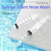 2pcs 10ML Baby Nasal Aspirator Syringe Baby Nose Cleaner Rhinitis Nasal Washer Irrigator Baby Nose Washing for Children