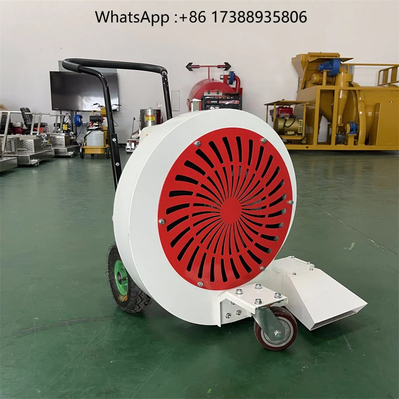 High Wind Pressure Walk Behind Road Blower Machine Wheeled Mobile Pavement Blower for  Leaf Dust Cleaning