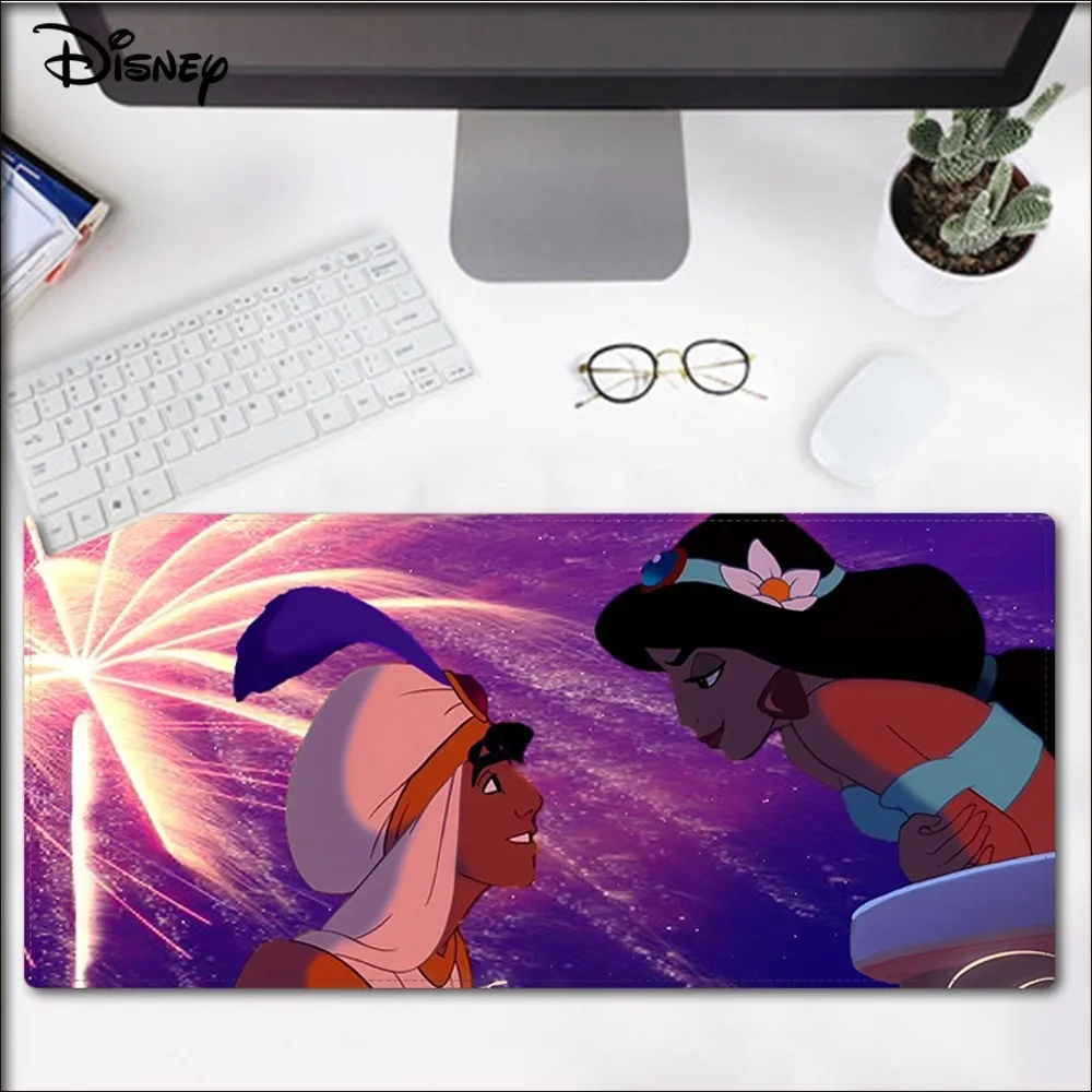 Tappetino per mouse Disney Princess Jasmine Bellissimo tappetino per mouse da gioco grande L XL XXL Tappetino per mouse per giocatori Dimensioni per