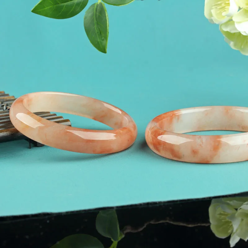 Peach Blossom Brew Pink Medium Wide Thickened Bracelet Fashion Women's