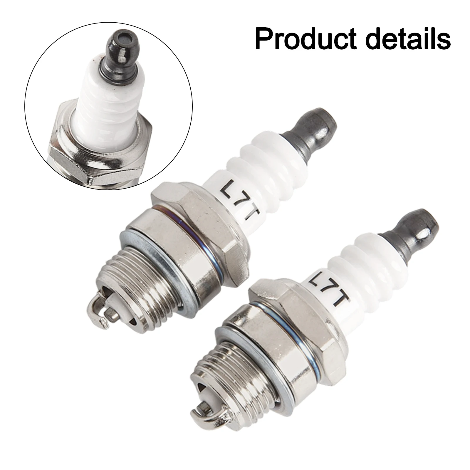 2pcs CJ8 Spark Plug For Gas-oline Chainsaw Brush Cutter L6RTC L7RTC L8RTC L8RTF Gasolina Chainsaws Spare Parts Garden Tools