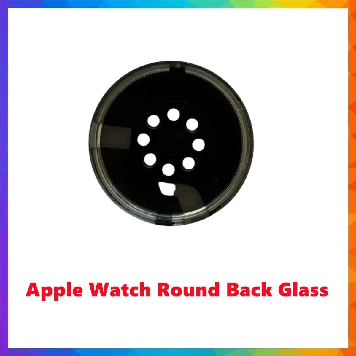 Replacement Round Empty Battery Back Glass For Apple Watch 4 5 6 7 8 9 SE Ultra 2 Rear Door Cover Repair