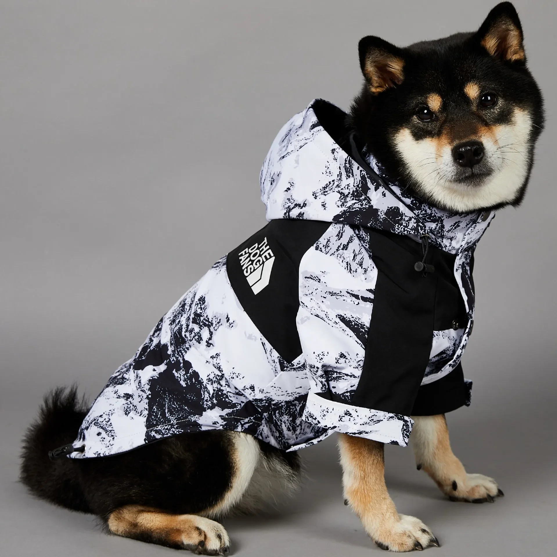 Snow Mountain Windbreaker Dog Out Door Clothing S-5XL Pitbull Medium Large Dog Jacket Breathable Waterproof Pet Coat