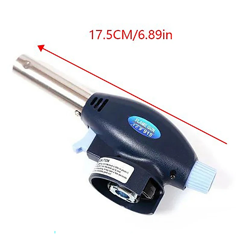 Imagem -06 - Autoignition Gás Soldagem-queimador Tocha de Cozinha Pistola de Chama Sopro para Churrasco Camping Faça Você Mesmo Parte de Cozinha