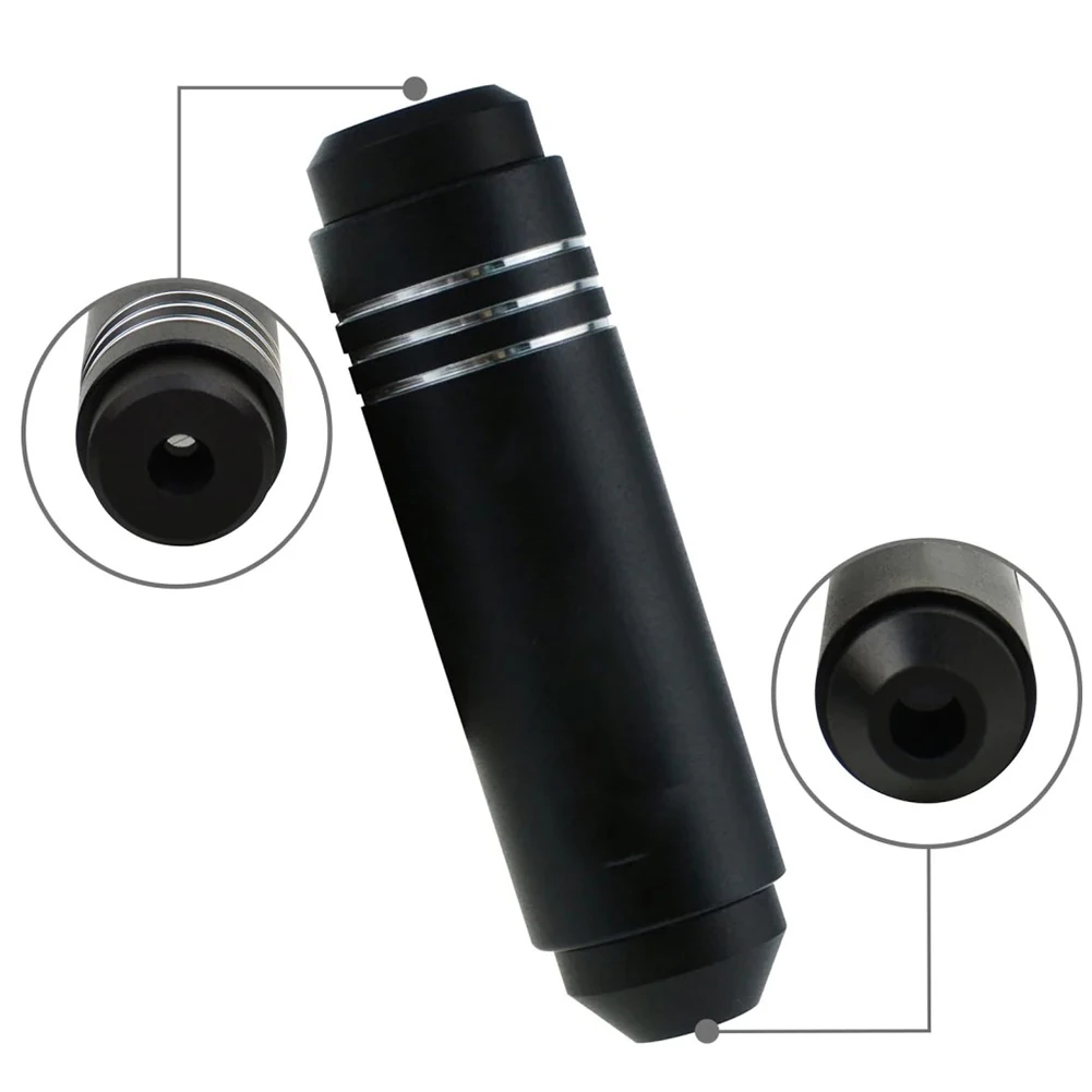 Black Handheld Direct View Gem Grating Spectrometer 55mm Aluminum Portable Spectroscope For Jewelry Stone Identification Tool