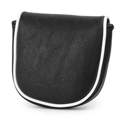 Black Premium Leather Golf DF3 Mallet Headcovers for DF3 Putter with Magnetic Closure
