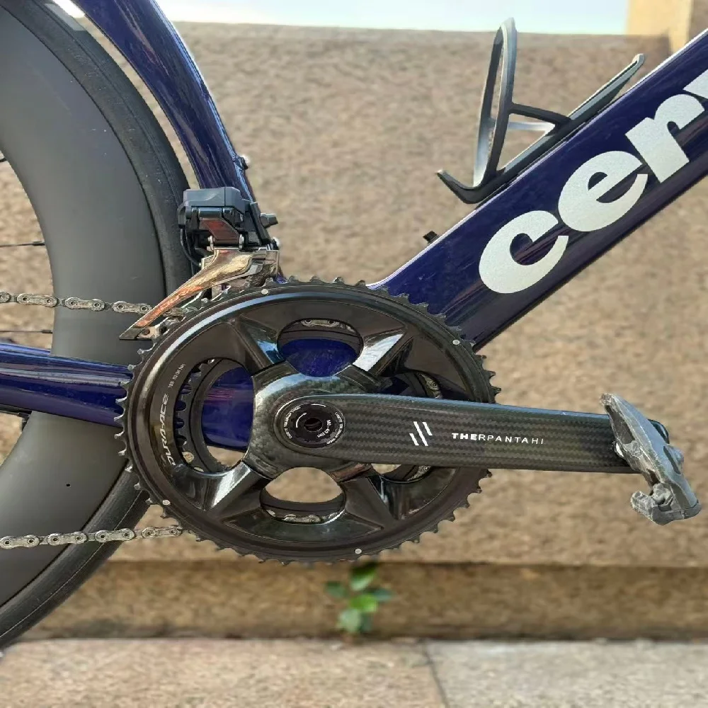 Volle Carbon Rennrad Power Meter Kurbel 24mm Titan Spindel 165mm/170mm Superlight Klapp Fahrrad Kurbelgarnitur 384g Für Shimano – Detail 25