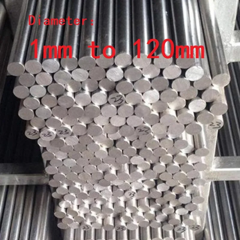 304 Stainless Steel Round Rod Diameter 1 1.5 2 2.5 3 3.5 4 5 6 7 8 9 10 to 120mm 304 Stainless Steel Bar Metal Rods