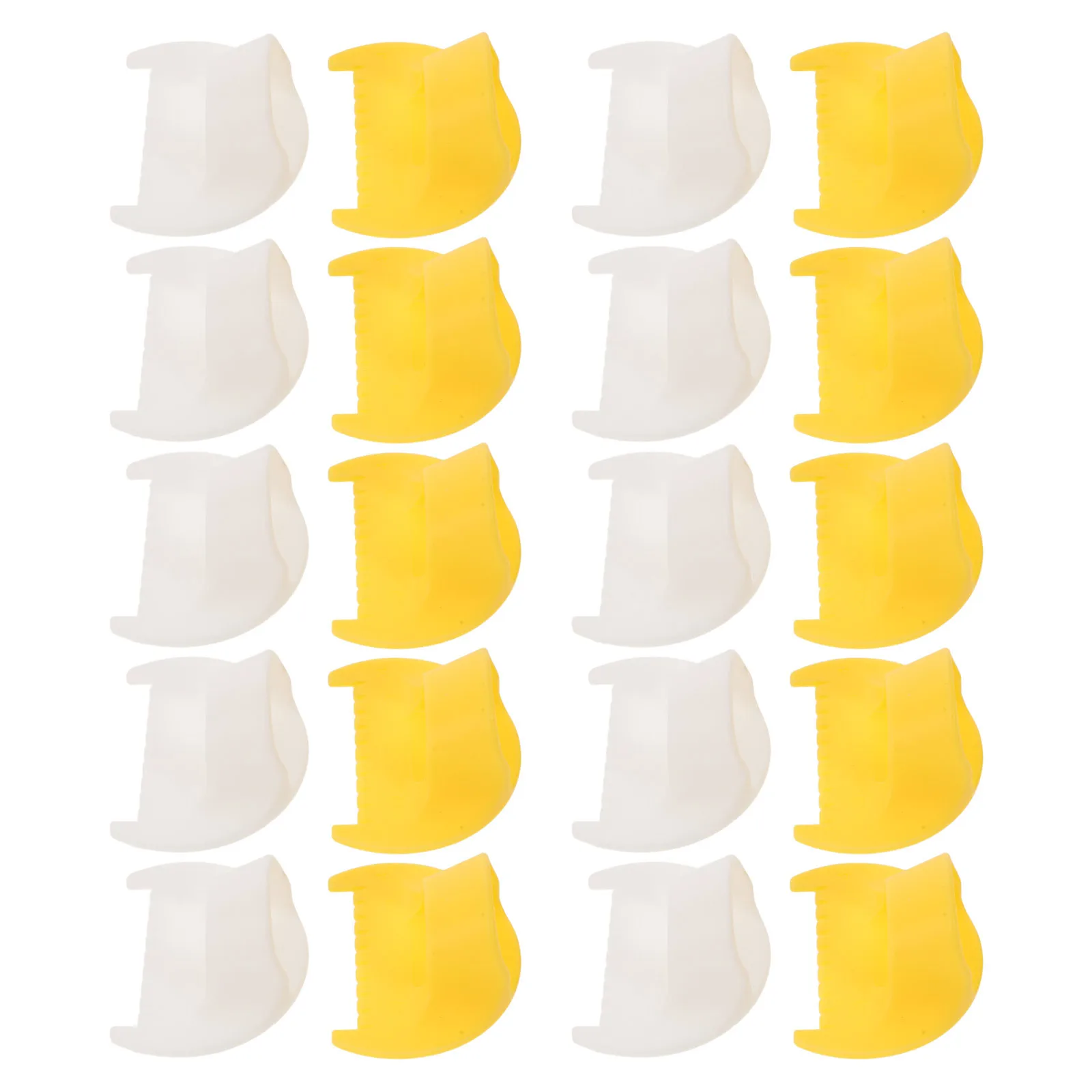 

20pcs Seam Allowance Guide Ruler For Sewing Plastic Edge Stitching Tool Hemming Gauge Measuring Aid For Quilting Tailoring