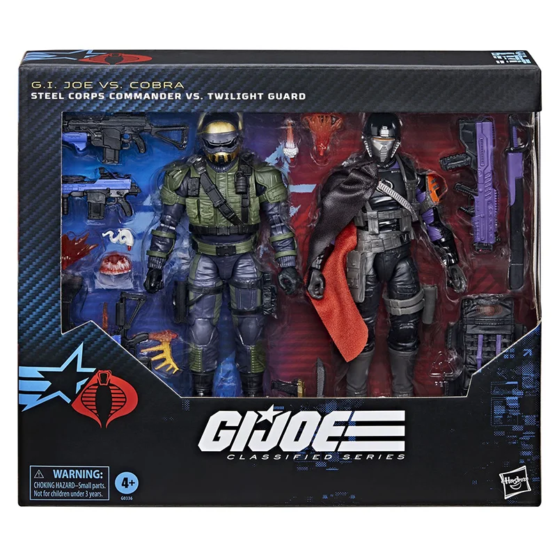 Hasbro G.I.JOE Classified Series 141 Steel Corps Commander Vs. Twilight Guard 2-Pack 16Cm Original Action Figure Model Toy Gift